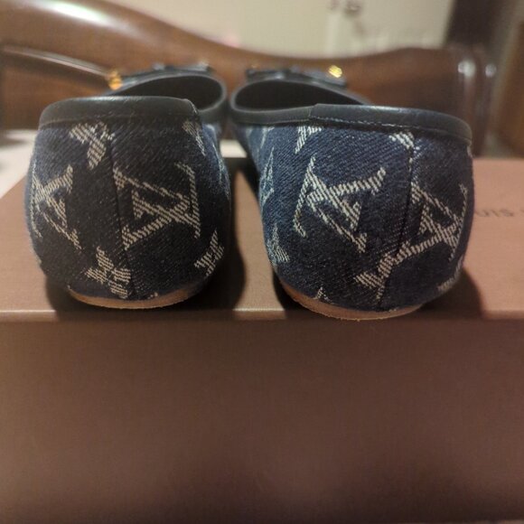 Louis Vuitton Denim LV Monogram Ballet Flats - Picture 4 of 8